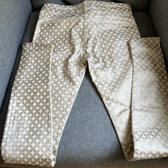 MOTHER • Metallic White Skinny Jeans - Picture 5 of 8